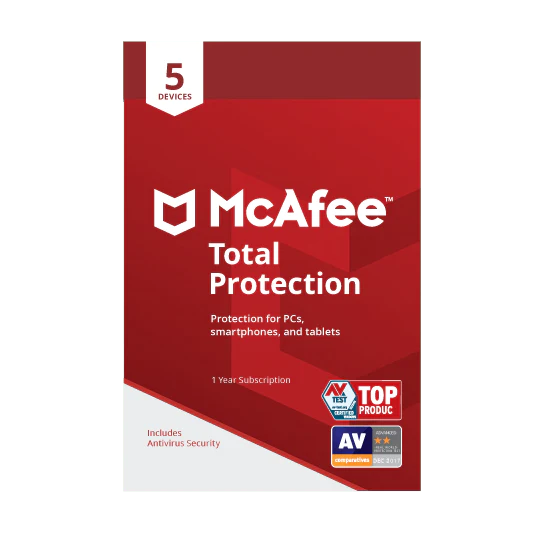 McAfee 2019 Total Protection 5d | Shop from Braintree