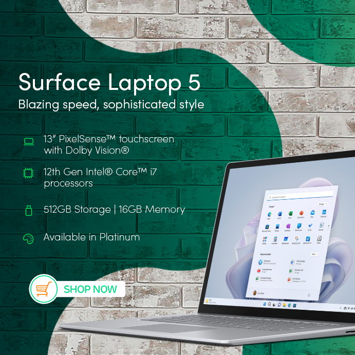 Surface Device Sale CreativeSurface Laptop 5 | Shop from Braintree