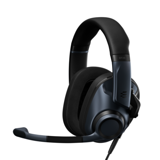 EPOS H6PRO Open Acoustic Wired Gaming Headset, Sebring Black, Detachable Mic, Console & PC Cable