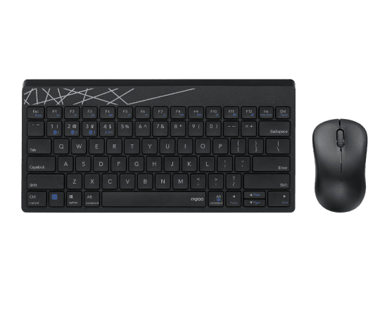 Rapoo 8000M Multi Mode Wireless Keyboard and Mouse Combo 4 | Shop from Braintree