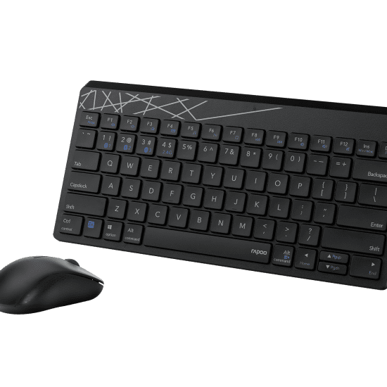 Rapoo 8000M Multi-Mode Wireless Keyboard and Mouse Combo
