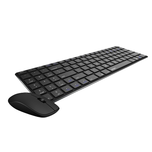 Rapoo 9300M Multi-mode Wireless Optical Keyboard and Mouse Set - Black - Image 4