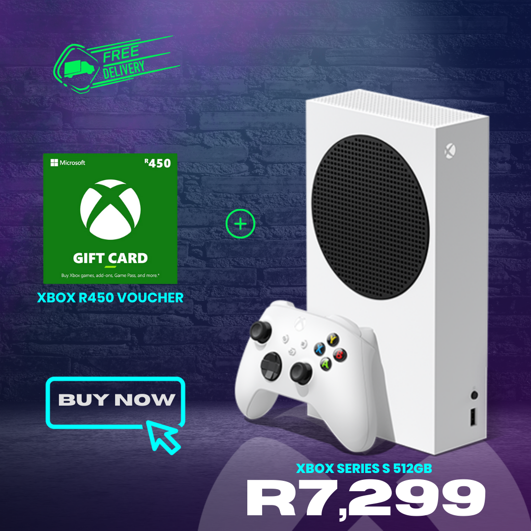 Combo Deal - Xbox Series S 512GB White with Microsoft Xbox 450 ZAR ESD ZA Voucher