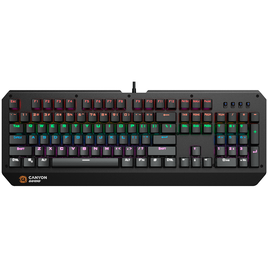 CANYON keyboard Hazard GK-6 RGB US Wired - Black