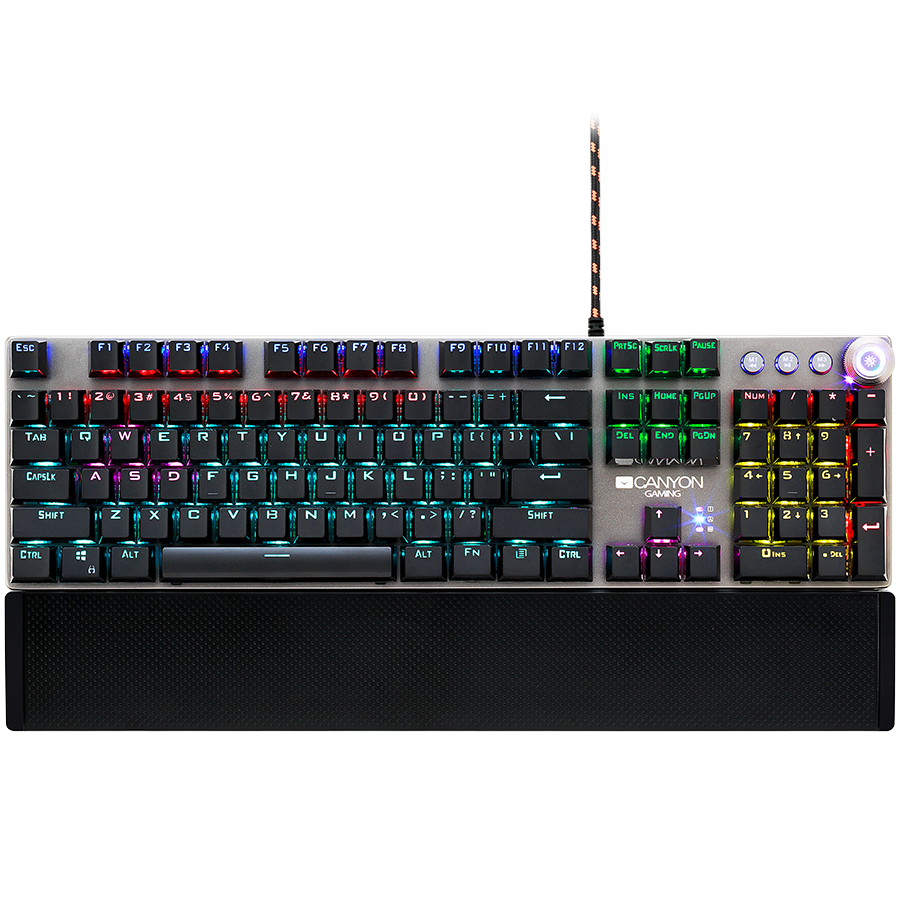 CANYON keyboard Nightfall GK-7 RGB US Wired - Dark Grey