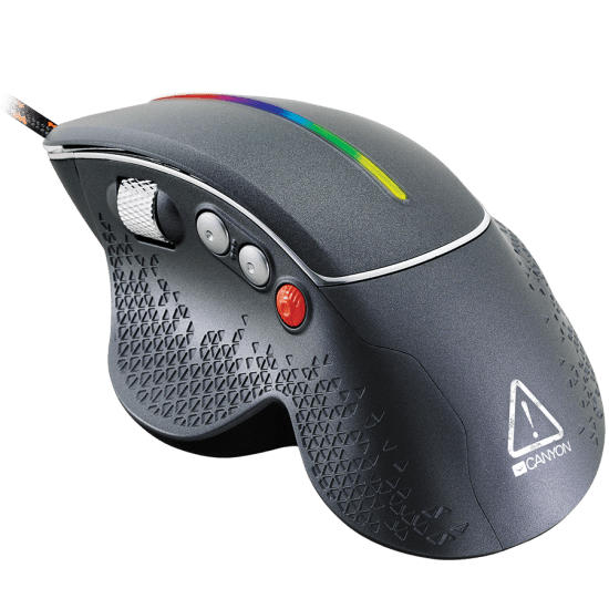 CANYON mouse Apstar GM 12 RGB 6buttons Wired Dark Grey 4 | Shop from Braintree