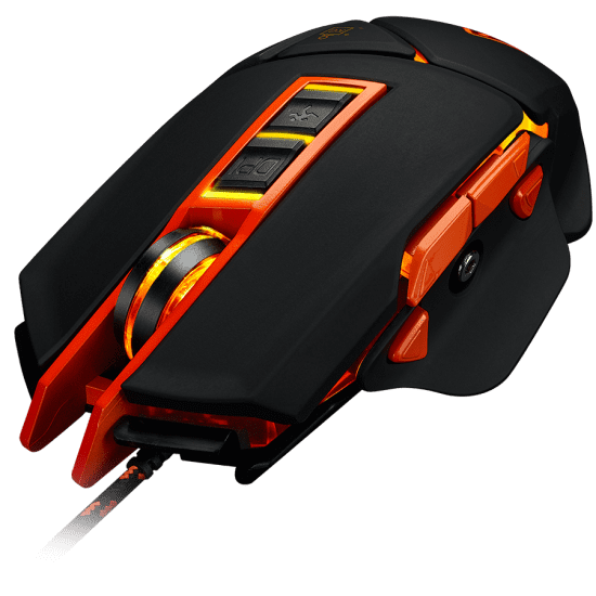 CANYON mouse Hazard GM 6 LED Wired Black Orange 3 | Shop from Braintree