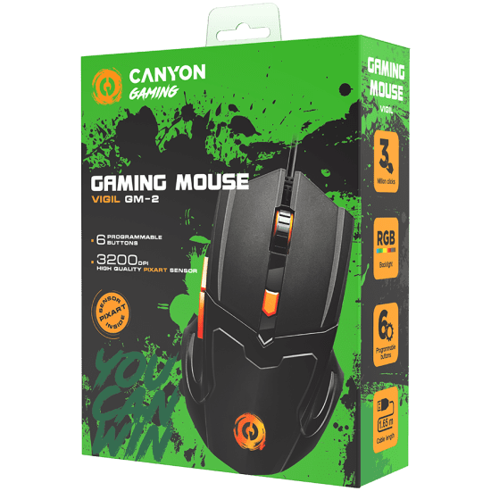 CANYON mouse Vigil GM 2 RGB 6buttons Wired Black 5 | Shop from Braintree