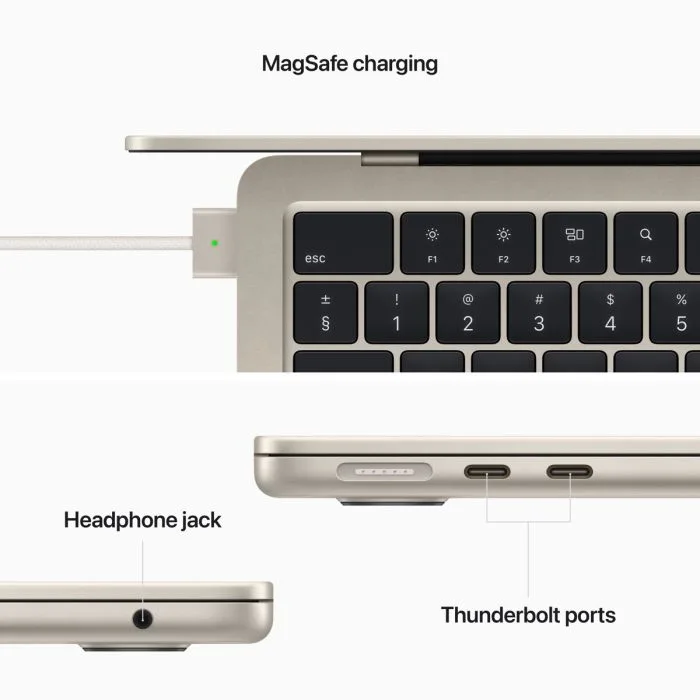 macbook air 13 in starlight pdp image position 7 | Shop from Braintree