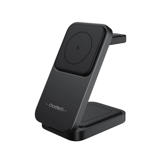 Choetech Fast Wireless 3 In 1 Magnetic Charging Stand T611-F 15W – Black