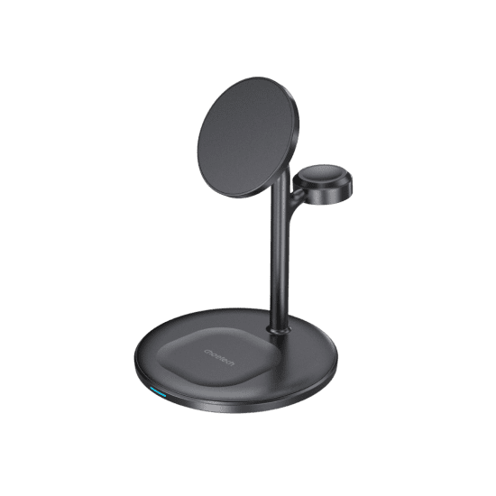 Choetech Fast Wireless 3 In 1 Magnetic Charging Stand T585-F 15W – Black