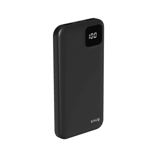 Snug Square Digital Powerbank – 10000mAh – Black
