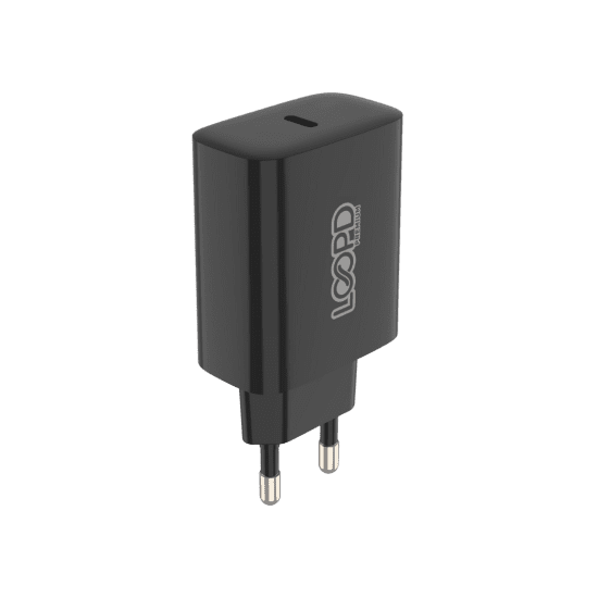 LOOPD 1 Port PD Home Charger 20W – Black
