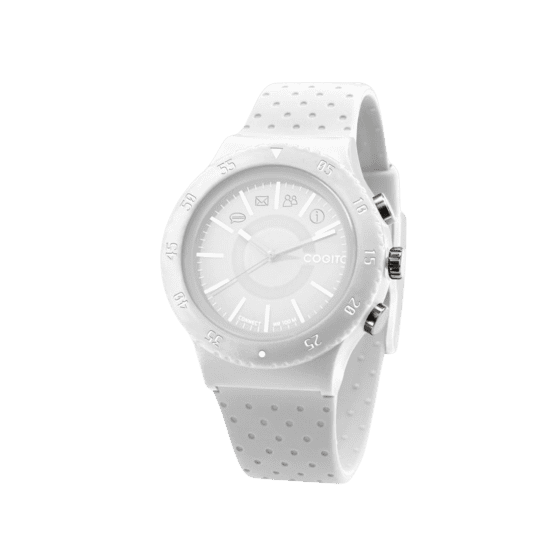 COGITO POP Smart Bluetooth Connected Watch & Fitness Tracker - White Crisp
