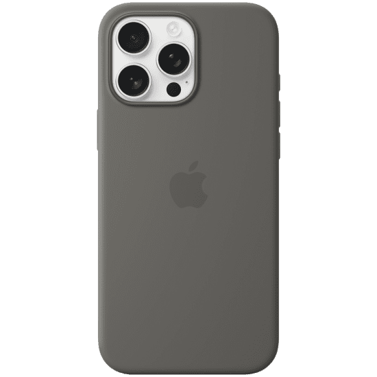 iPhone 16 Pro Max Silicone Case with MagSafe - Stone Gray, Model A3316
