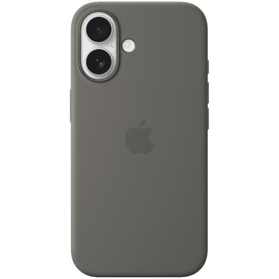 iPhone 16 Silicone Case with MagSafe - Stone Gray, Model A3313
