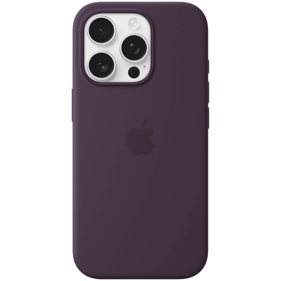 iPhone 16 Pro Max Silicone Case with MagSafe - Plum, Model A3316