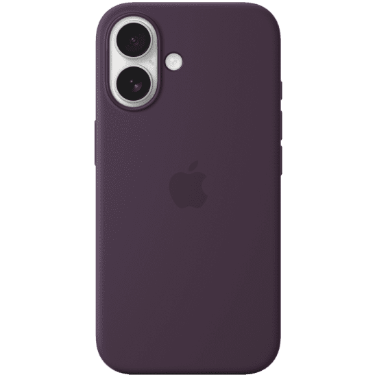 iPhone 16 Silicone Case with MagSafe - Plum, Model A3313