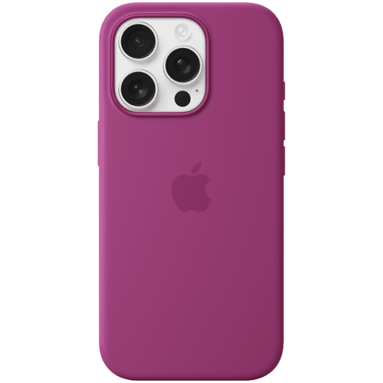 iPhone 16 Pro Max Silicone Case with MagSafe - Fuchsia, Model A3316