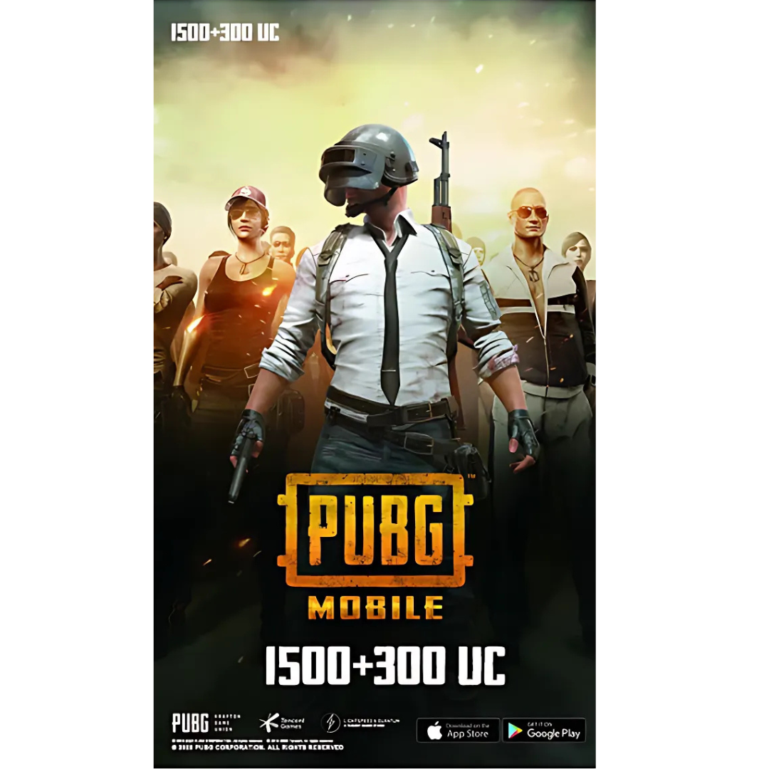 PUBG Mobile Unknown Cash - 1500 + 300 UC