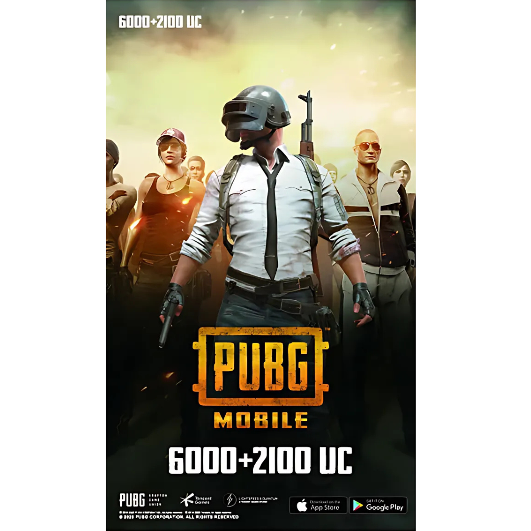 PUBG Mobile Unknown Cash - 6000 + 2100 UC