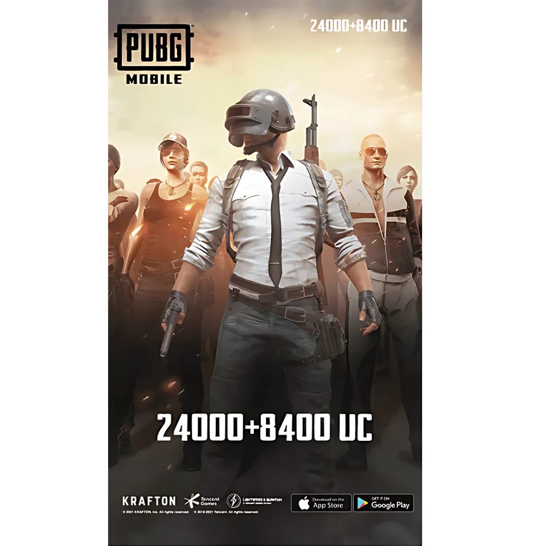 PUBG Mobile Unknown Cash - 24000 + 8400 UC