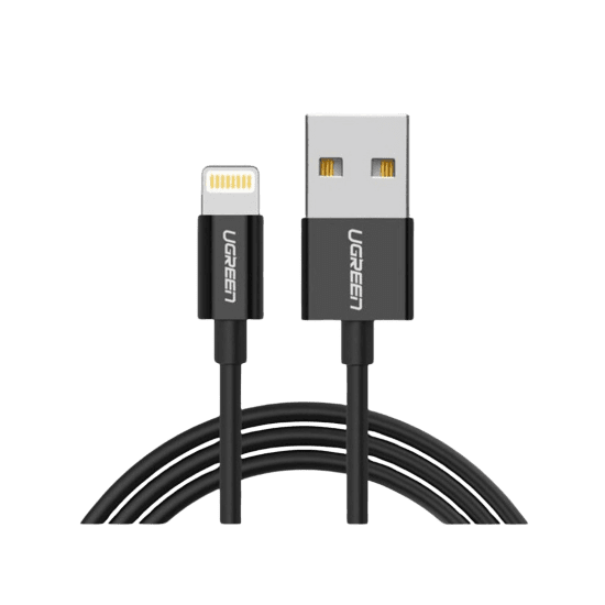 UGREEN USB To MFI Lightning USB Cable – 1 Meter - Black