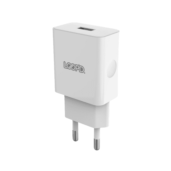 LOOPD 1 Port Home Charger 10.5W - White