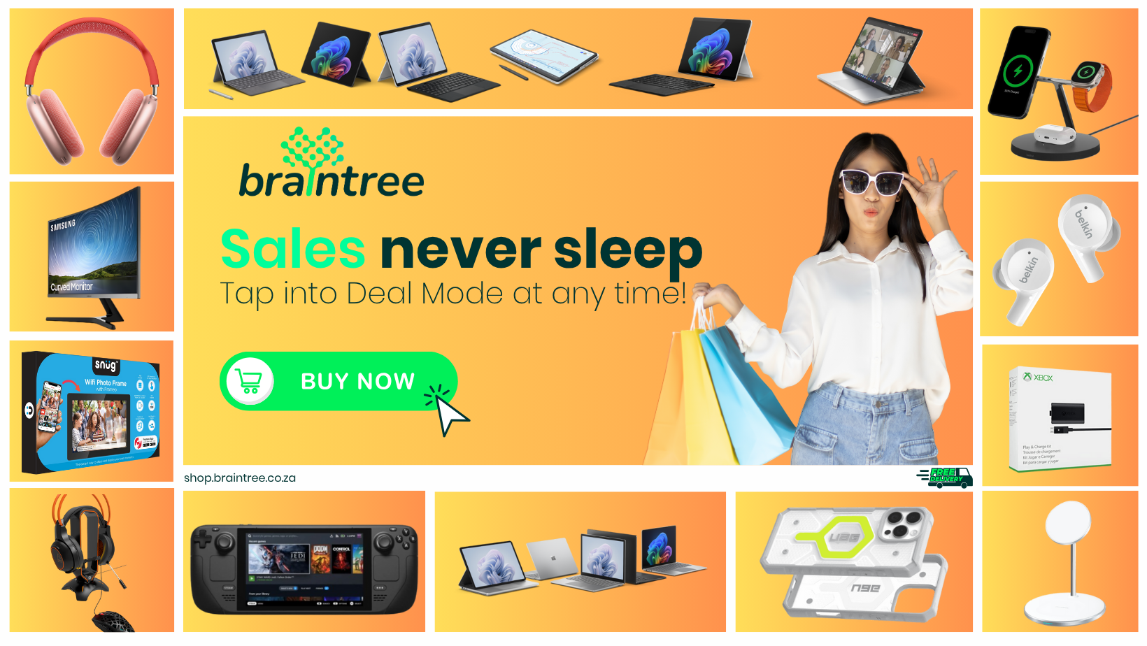 Google Ads Sale Campaign Facebook Cover | Shop from Braintree