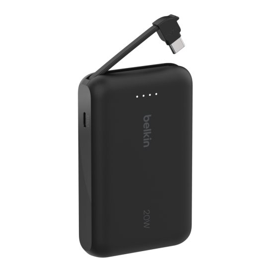 Belkin BoostCharge 10 000 mAh with USB-C Cable and Port Power Bank Black