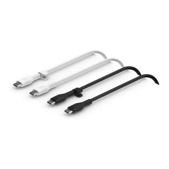 Belkin 1m BoostCharge Flex 60W USB-C to USB-C Cable 2-pack Black and White