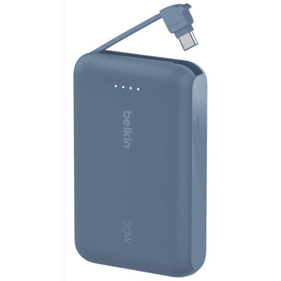 Belkin BoostCharge 10 000 mAh with USB-C Cable and Port Power Bank Blue