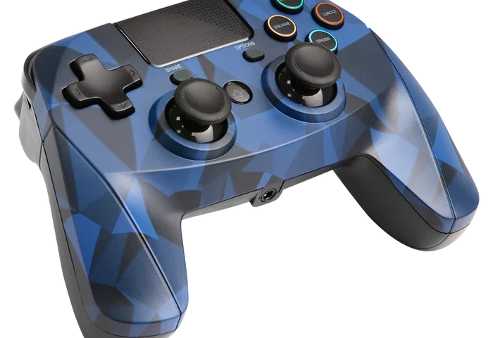 SB912726 snakebyte PS4 GamePad 4 S wireless camo blue 01 | Shop from Braintree