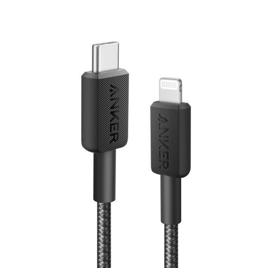 Anker 322 PowerLine USB C to MFI 1.8M 60W Cable – Black