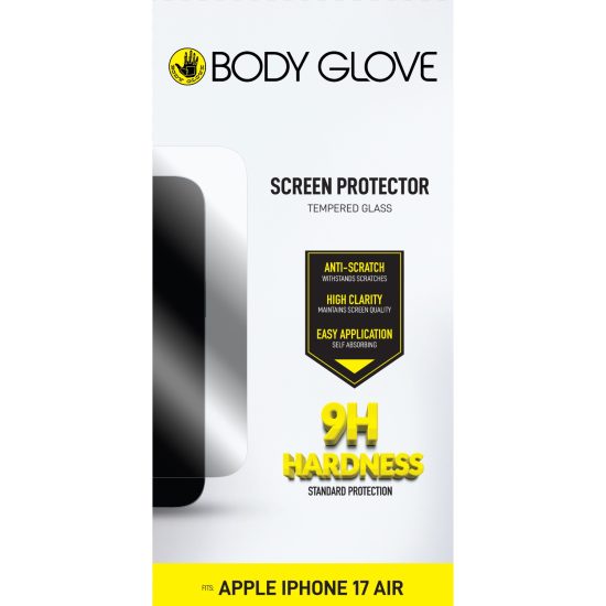 Body Glove Tempered Glass Screen Protector – Apple iPhone Air – Clear