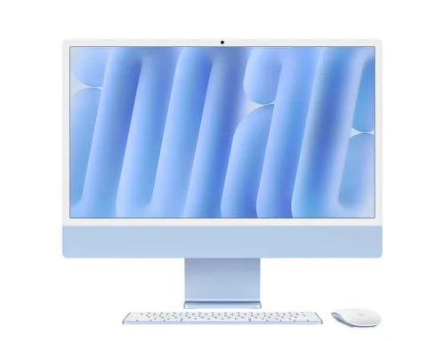 24-inch iMac with Retina 4.5K display: Apple M4 chip with 8‑core CPU and 8‑core GPU, 16GB, 256GB SSD - Blue,Model A3247