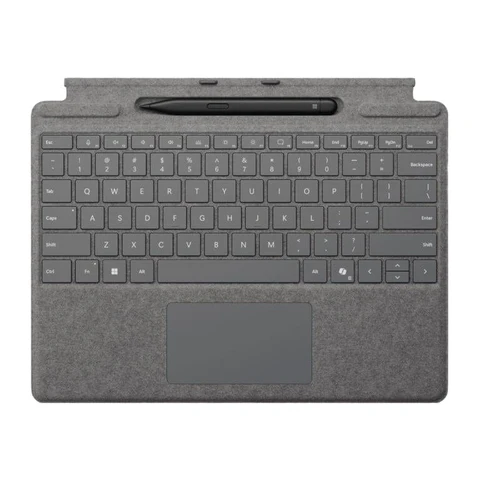 Microsoft Surface Pro Type Cover with Copilot Key and Slim Pen 2 - Platinum