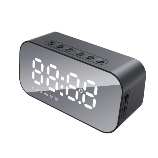 Havit Alarm Clock & Wireless Speaker – Black