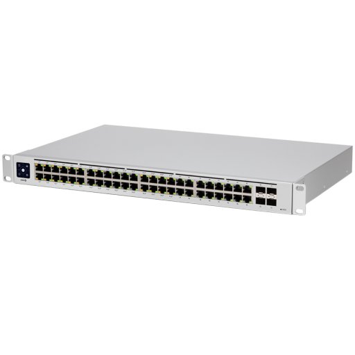 UBIQUITI — USW-48-PoE is 48-Port managed PoE switch with (48) Gigabit Ethernet ports including (32)…