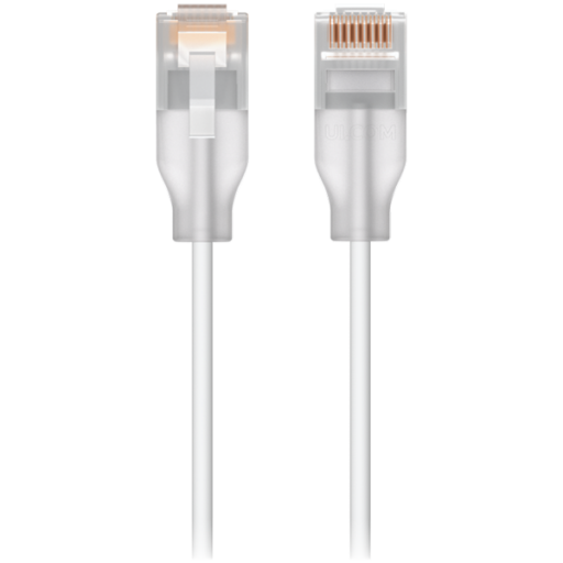 Ubiquiti UACC-Cable-Patch-EL-3M-W Nano-thin patch cable with 2.5 GbE support designed to show Etherl…