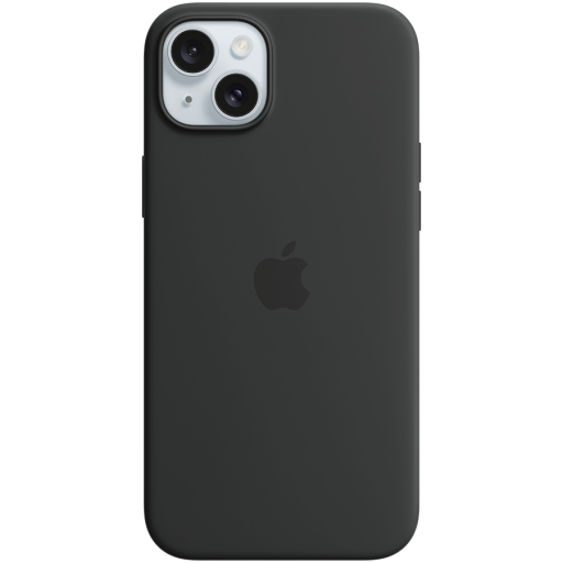 APPLE — iPhone 15 Plus Silicone Case with MagSafe - Black,Model A3124