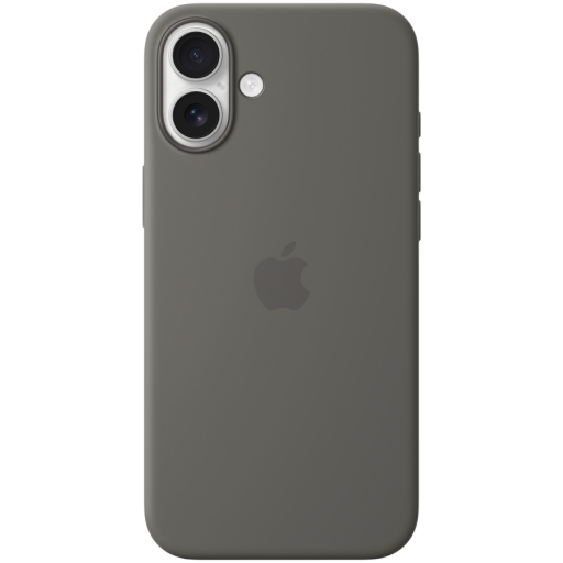 APPLE — iPhone 16 Plus Silicone Case with MagSafe - Stone Gray,Model A3314