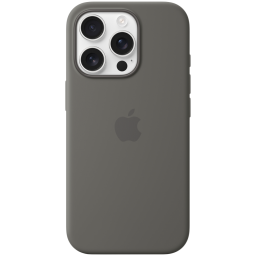 APPLE — iPhone 16 Pro Silicone Case with MagSafe - Stone Gray,Model A3315