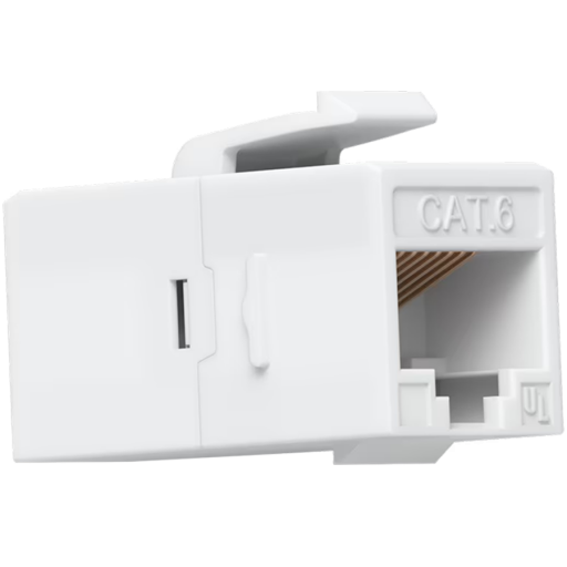 Ubiquiti UniFi UACC-Keystone-Coupler-C6 Cat6 keystone coupler, Easy snap-in installation on a blank…