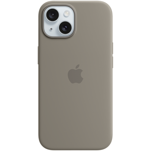 APPLE — iPhone 15 Silicone Case with MagSafe - Clay,Model A3123