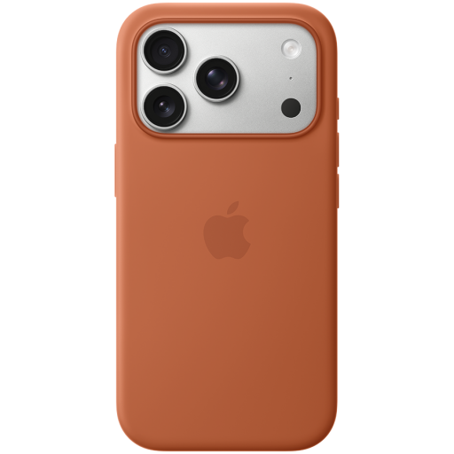 APPLE — iPhone 17 Pro Silicone Case with MagSafe - Terra Cotta,Model A3559