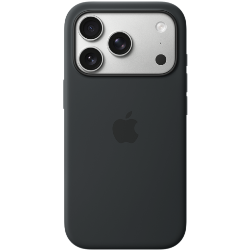 APPLE — iPhone 17 Pro Silicone Case with MagSafe - Black,Model A3559