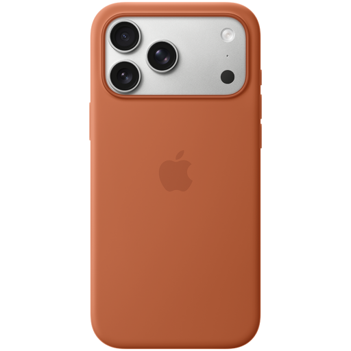 APPLE — iPhone 17 Pro Max Silicone Case with MagSafe - Terra Cotta,Model A3560