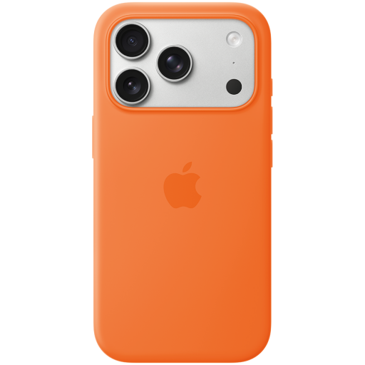 APPLE — iPhone 17 Pro Silicone Case with MagSafe - Orange,Model A3559