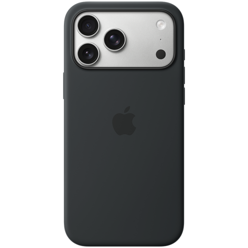 APPLE — iPhone 17 Pro Max Silicone Case with MagSafe - Black,Model A3560
